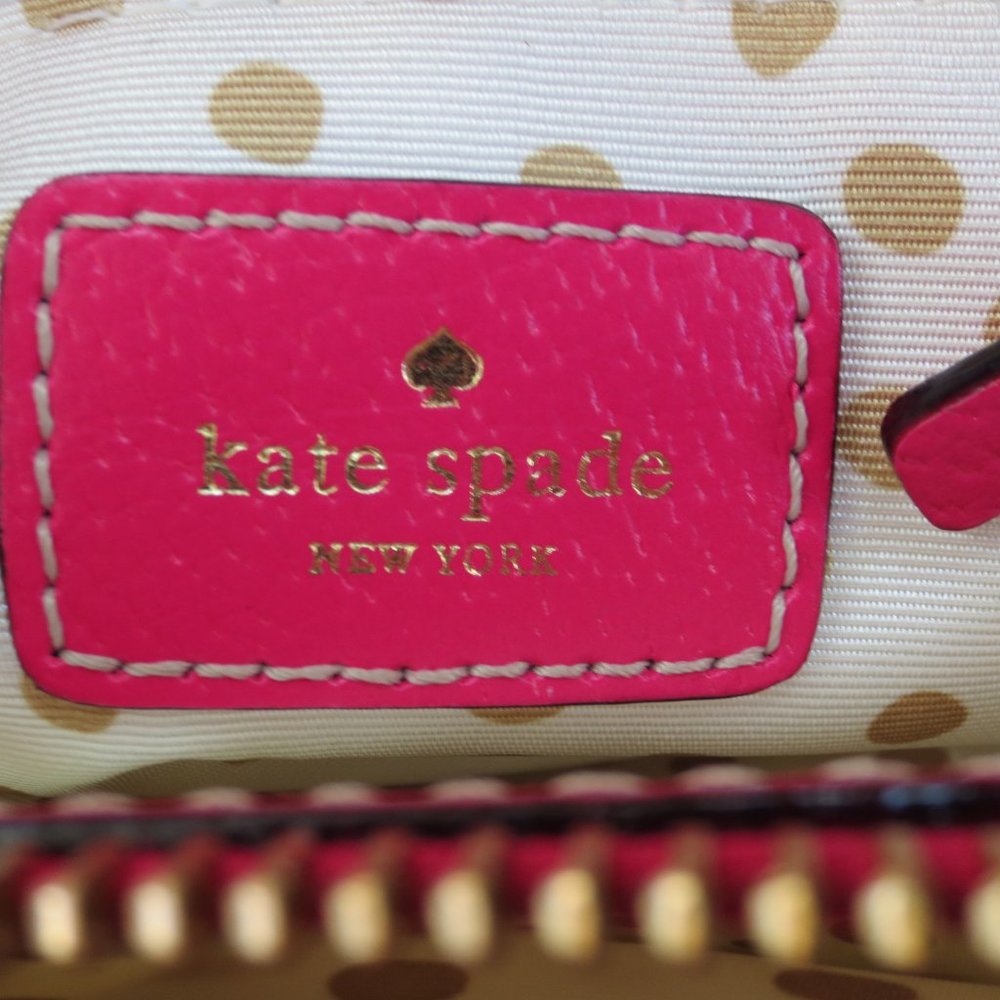 KATE SPADE Pink Hand Painted Butterfly Leather Bag - Picture 4 of 9